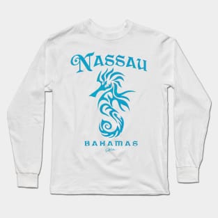 Nassau, Bahamas, Seahorse Long Sleeve T-Shirt